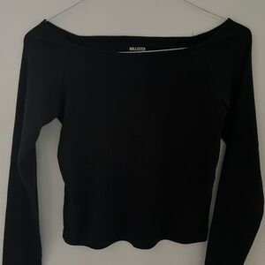 Hollister black off the shoulder top